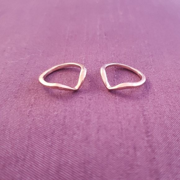 Chevron Midi Ring Set - Picture 3 of 3